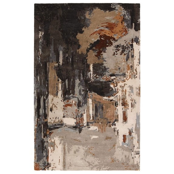 Jaipur Living Luella Handmade Abstract Brown/ Gray Area Rug (8'X11')