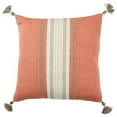 thumbnail image 1 of Jaipur Living Maikham Tribal Coral/ Cream Poly Fill Pillow (18" Square), 1 of 1