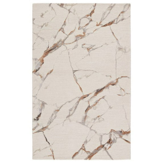 Jaipur Living Shattered Handmade Abstract Cream/ Gold Area Rug 10'X14'