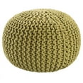 thumbnail image 1 of Jaipur Living Spectrum Cotton Pouf in Green, 1 of 3