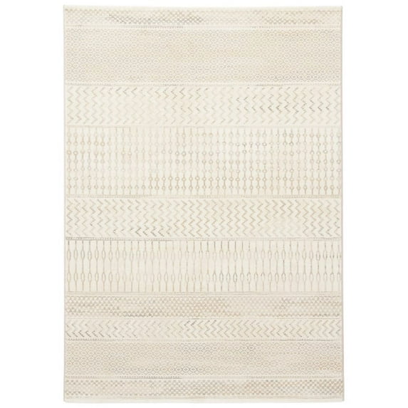Jaipur Living Zeal Geometric White Gray Area Rug 9'2"X12'6"