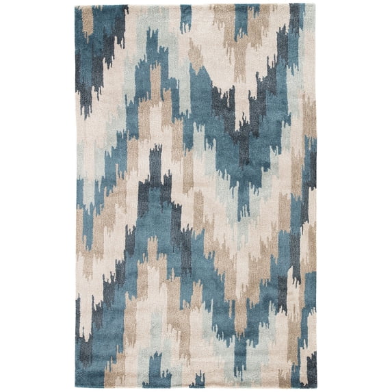 jaipur rugs blue collection abstract chevron indoor area rug