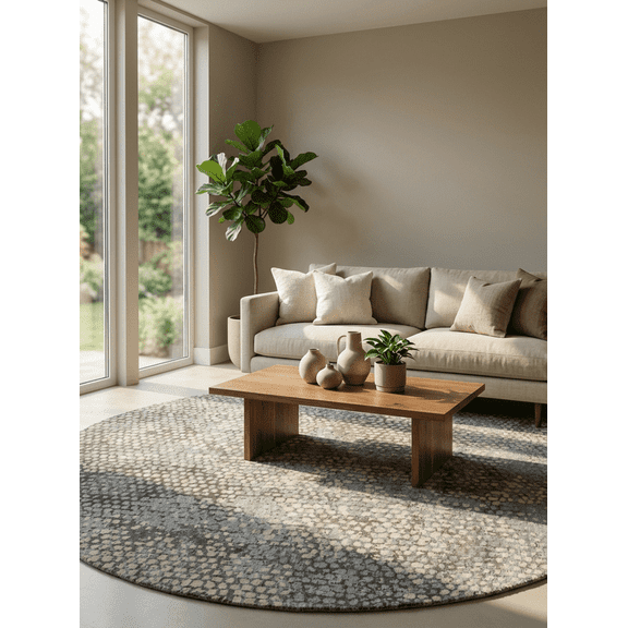 Jaipur Rugs Chaos Theory By Kavi Hand Knotted Wool & Bamboo Silk Area Rug 2X3 Ashwood Medium Gray