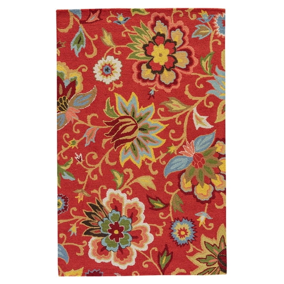 jaipur rugs hacienda floral and leaves indoor area rug
