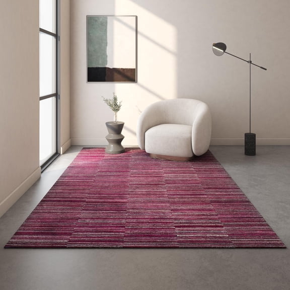Jaipur Rugs India Modern Wool & Viscose Rugs, Italian Plum, 5 x 8