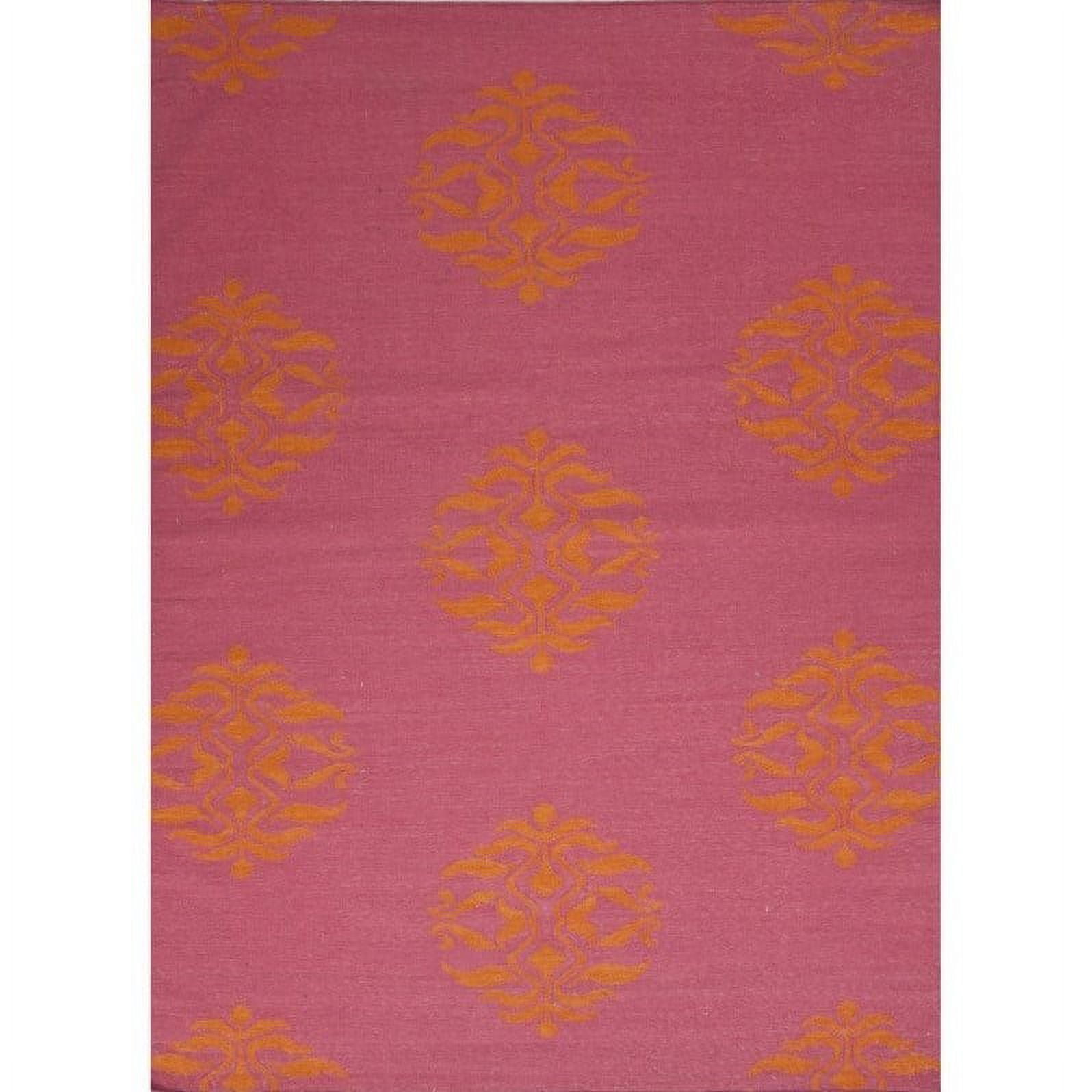 Jaipur Rugs Maroc 9' x 12' Flat Weave Wool Rug in Pink and Orange