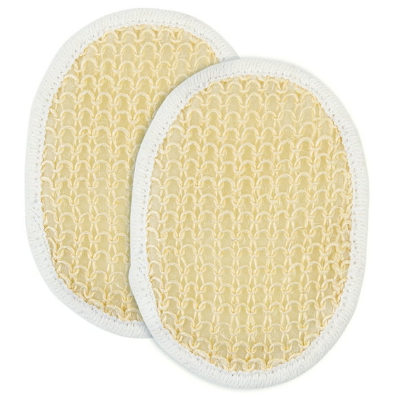 Jairestone Soft Weave Facial and Body Scrubber, Face Exfoliator Bathing Loofah - Pack of 2 Pads