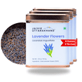 thumbnail image 1 of Jaivik Uttarakhand - Lavender Tea Leaves (6 oz), Herbal Leaf, Exotic Botanical flavour, 3 Tin Box, 1 of 6