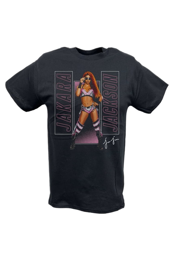 Jakara Jackson Pose Black T-shirt