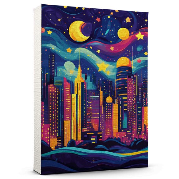 Jakartas Travel Canvas Prints, Indonesia Starry Night Travel decor, Jakartas Map Poster, Indonesia Travel Decor Artwork - 98AZ641