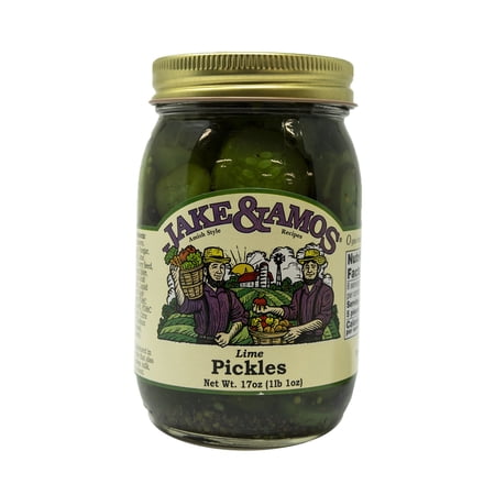 Jake & Amos Lime Pickles, 2-Pack 17 oz. Pickles