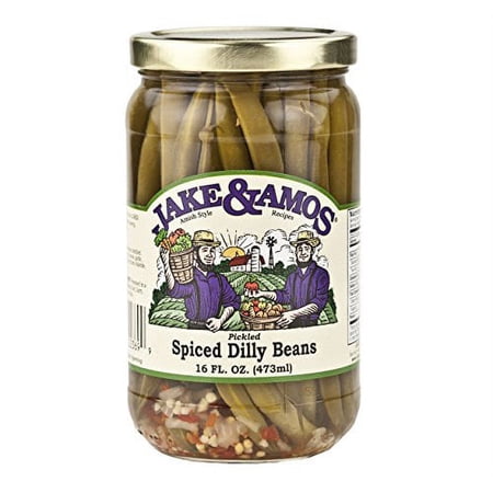 Jake & Amos Pickled Spiced Dilly Beans, 2-Pack 16 oz. Jars
