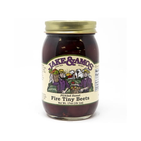 Jake & Amos Pickled Sweet Fire Tiny Beets, 3-Pack 17 oz. Jars