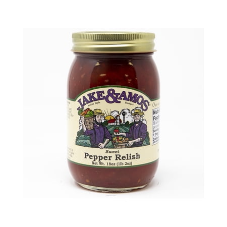 Jake & Amos Sweet Pepper Relish, 2-Pack 18 oz. Jars