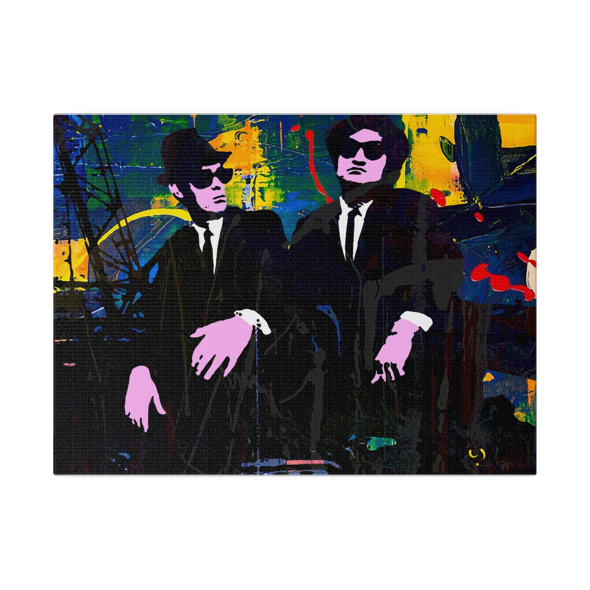 Jake & Elwood Canvas Wall Art - Pop Art by Stephen Chambers - Walmart.com