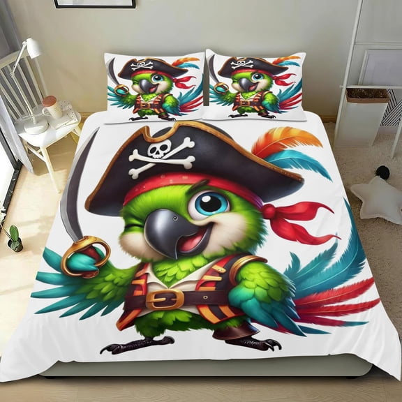 Jake And The Never Land Pirates Themed Bed Sheet Set Three Piece Set 53x79 Inches Comfortable And Skin Friendly Unique Design Creating A Star Studded Night