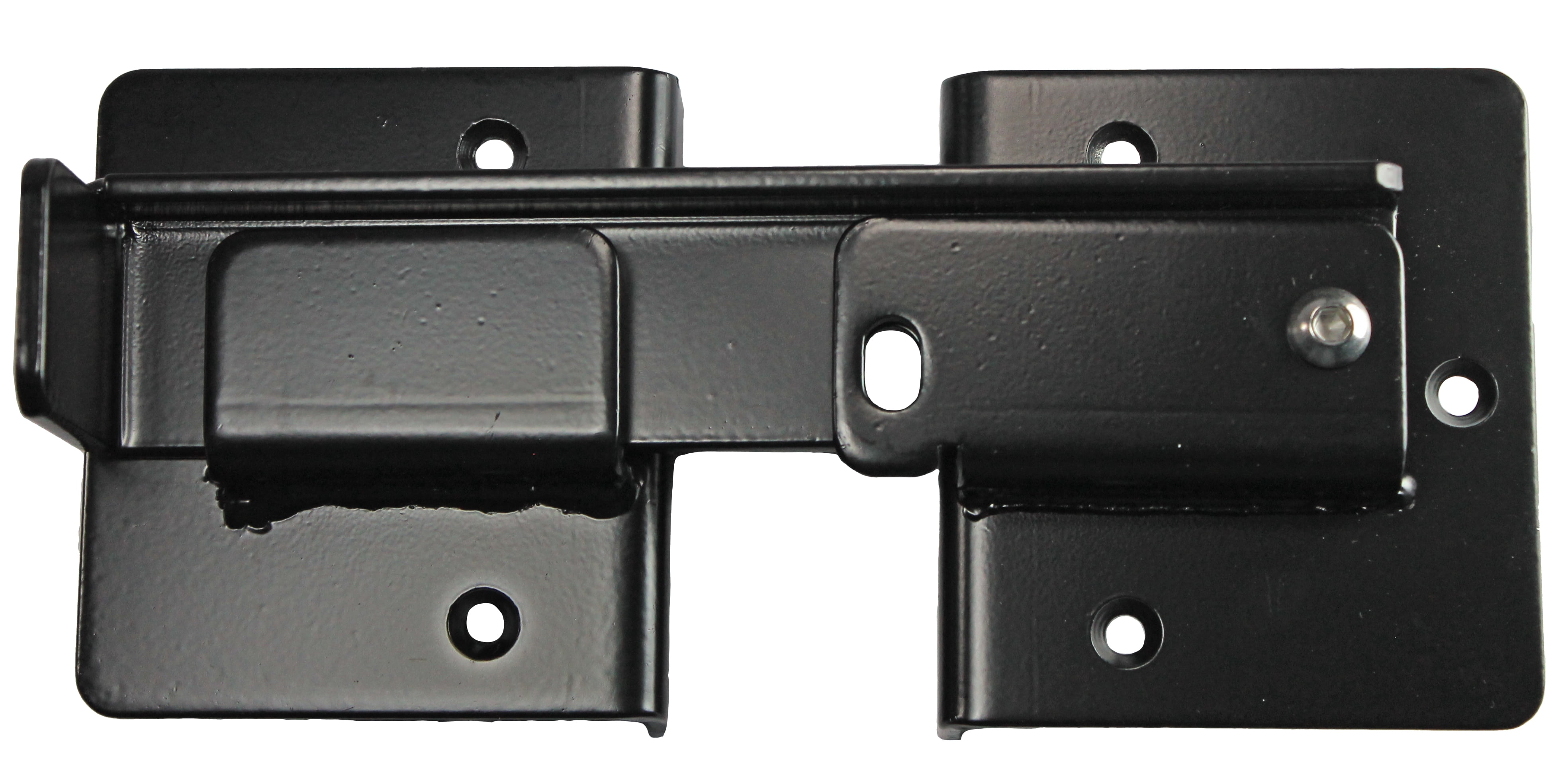 Jake Sales Brand Black Double Gate Flip Sentry Gate Latch (Dumpster