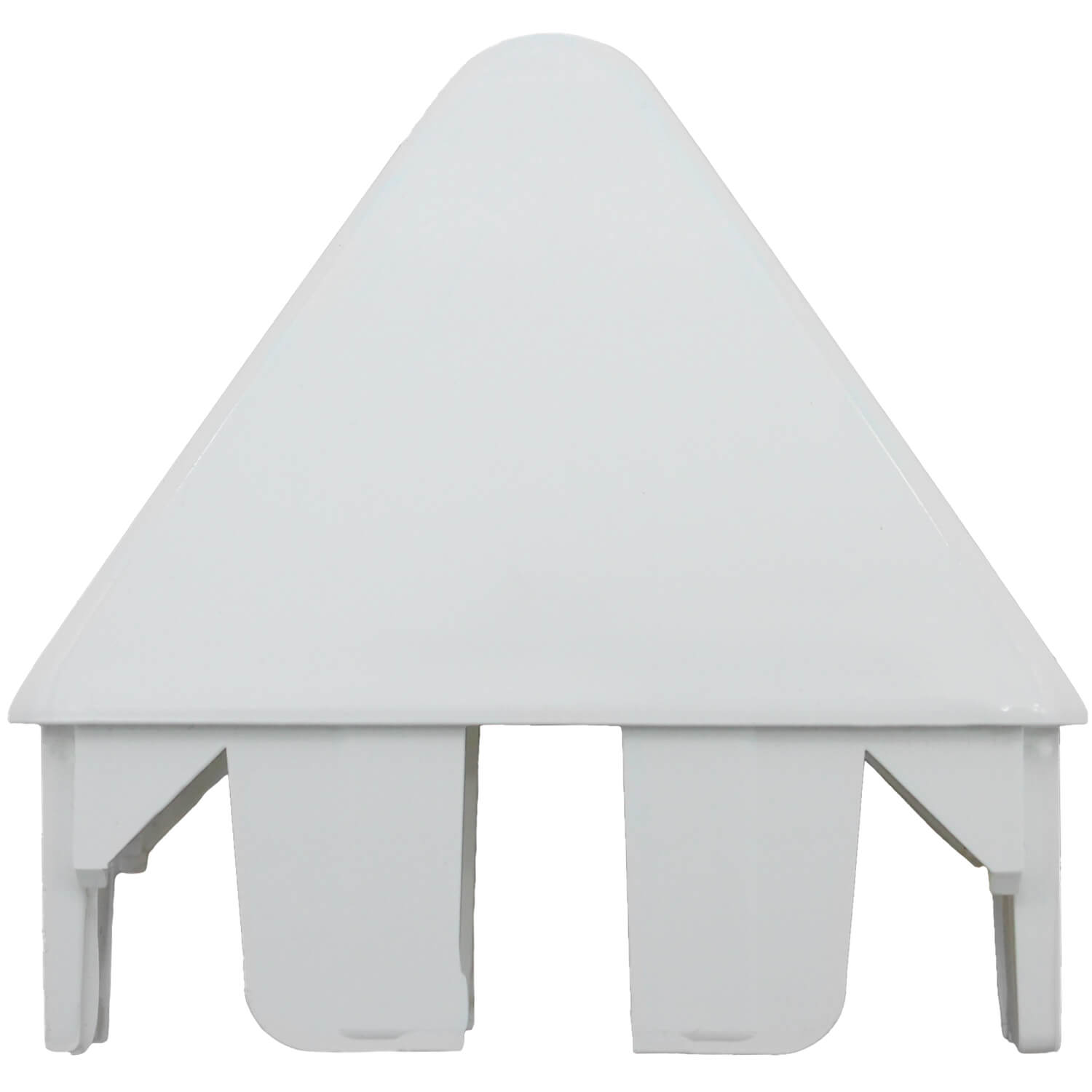 Jake Sales Brand White Vinyl Picket Fence Caps 7/8" x 3" Round/Pointed Picket Cap 5 Pack