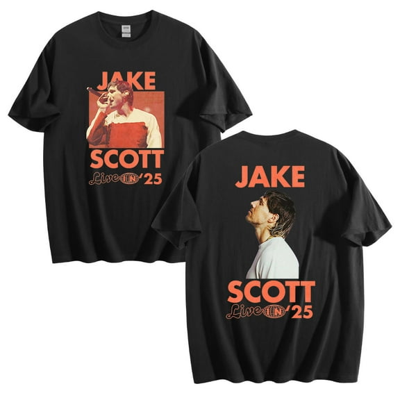 Jake Scott On Tour Live In 2025 Cotton Tshirt Fashion Short Sleeve Unisex Tops Tees