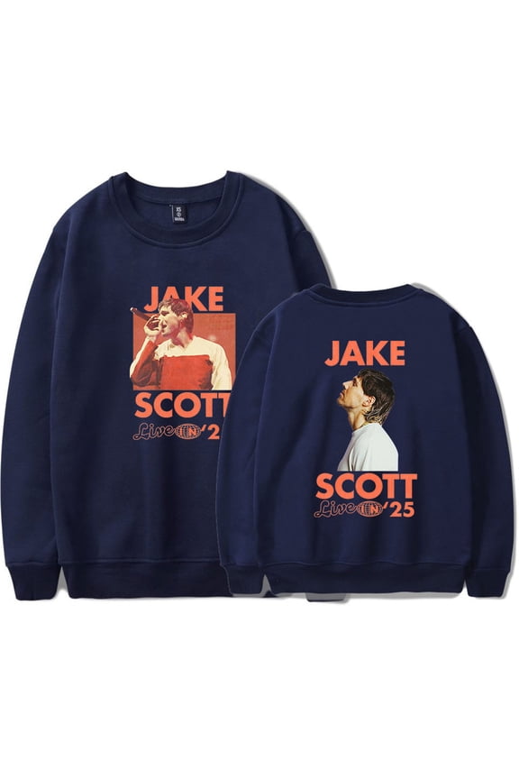 Jake Scott On Tour Live In 2025 Sweatshirts Vintage 90s Crewneck Fashion Long Sleeve