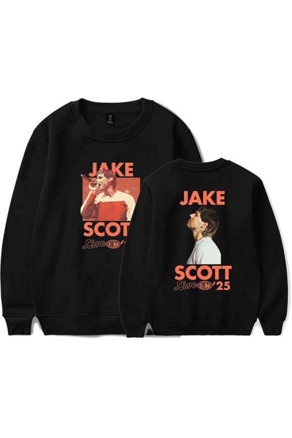 Jake Scott On Tour Live In 2025 Sweatshirts Vintage 90s Crewneck Fashion Long Sleeve