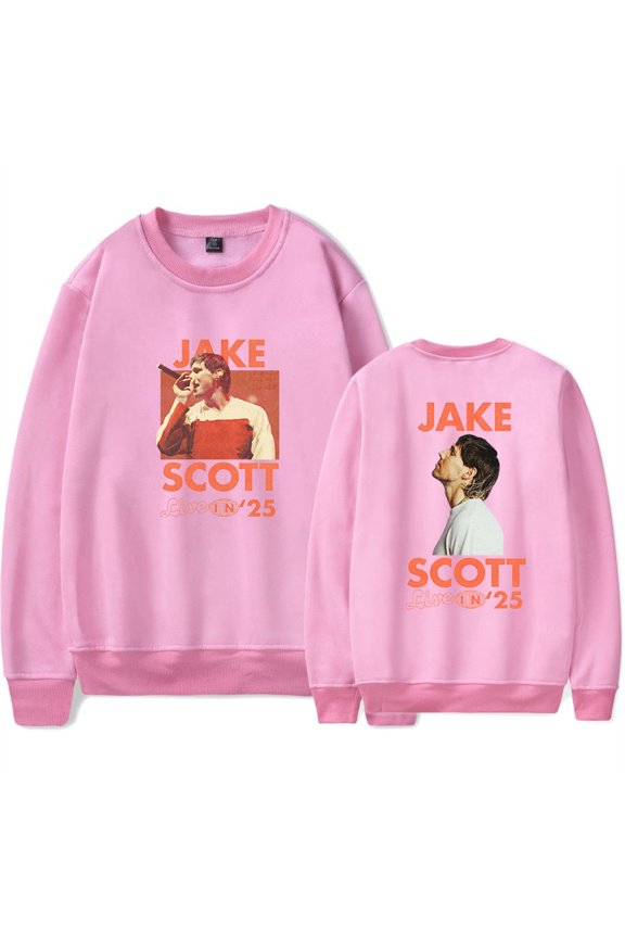 Jake Scott On Tour Live In 2025 Sweatshirts Vintage 90s Crewneck Fashion Long Sleeve