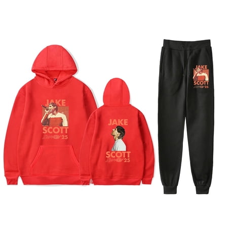 Jake Scott On Tour Live In 2025 Sweatsuit Casual Fashion Hoodies Jogger Pants Sets