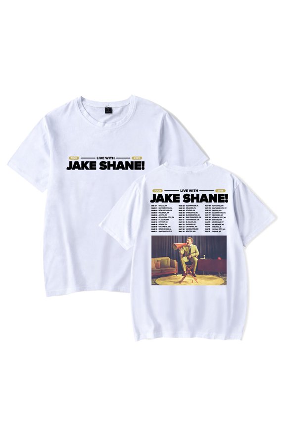 Jake Shane 2025 Tour Tee Women Men Short Sleeve T-shirt Fashion Crewneck Tops