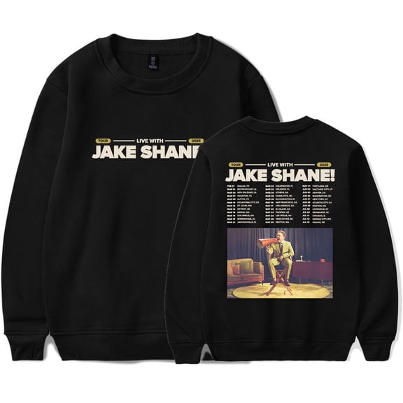Jake Shane Merch World Tour Casual Sweatshirt For Men And Women: Stylish Crew Neck Long Sleeve Pullover