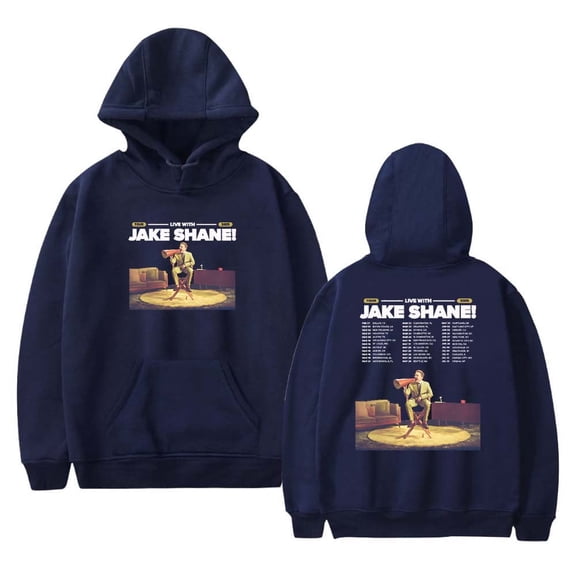 Jake Shane Merch World Tour Hoodie Unisex Drawstring Pocket Casual Sweatshirt Stylish Long-Sleeve Pullover