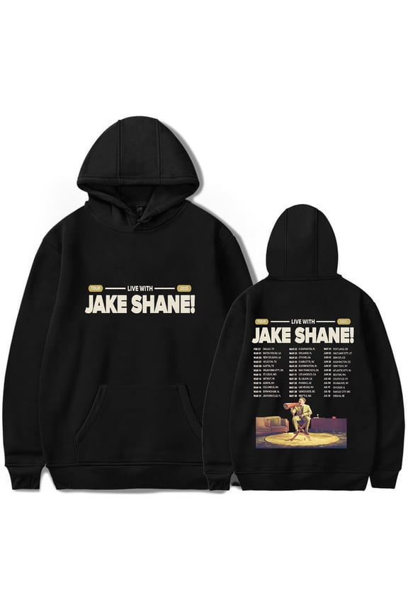 Jake Shane Tour 2025 Hoodies Long Sleeve Streetwear Cosplay Women Men Hooded Sweatshirts