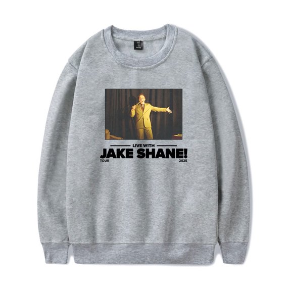 Jake Shane Tour 2025 Merch Long Sleeve Crewneck Sweatshirt For Men/Women Unsiex Fashion Streetwear Top