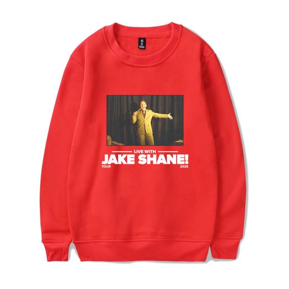 Jake Shane Tour 2025 Merch Long Sleeve Crewneck Sweatshirt For Men/Women Unsiex Fashion Streetwear Top