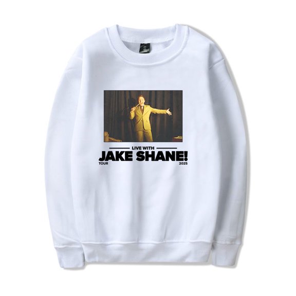 Jake Shane Tour 2025 Merch Long Sleeve Crewneck Sweatshirt For Men/Women Unsiex Fashion Streetwear Top