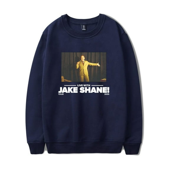 Jake Shane Tour 2025 Merch Long Sleeve Crewneck Sweatshirt For Men/Women Unsiex Fashion Streetwear Top