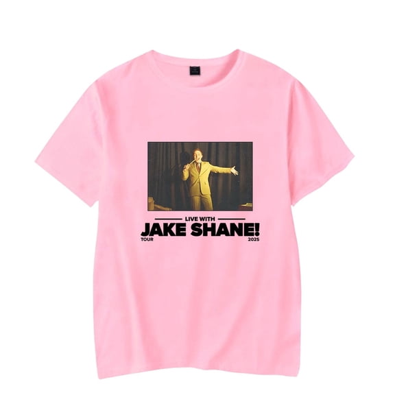 Jake Shane Tour 2025 T-shirt Merch women's men's retro casual O-neck short sleeved T-shirt street wear