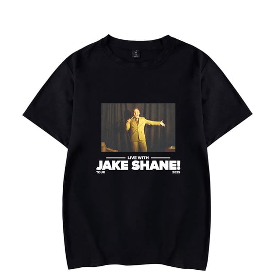 Jake Shane Tour 2025 T-shirt Merch women's men's retro casual O-neck short sleeved T-shirt street wear
