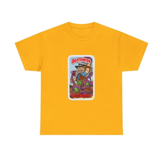 Jake Snake Low Life Kid Deathwish 2000s Skateboard Vintage Classic TShirt Print - Gold / 5XL