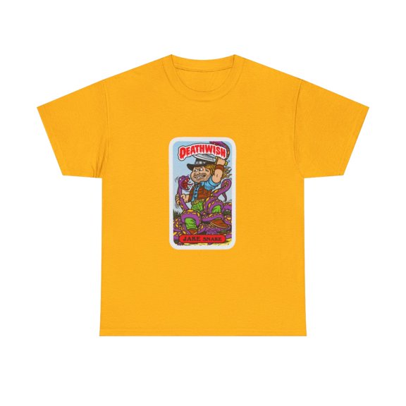 Jake Snake Low Life Kid Deathwish 2000s Skateboard Vintage Classic TShirt Print - Gold / L