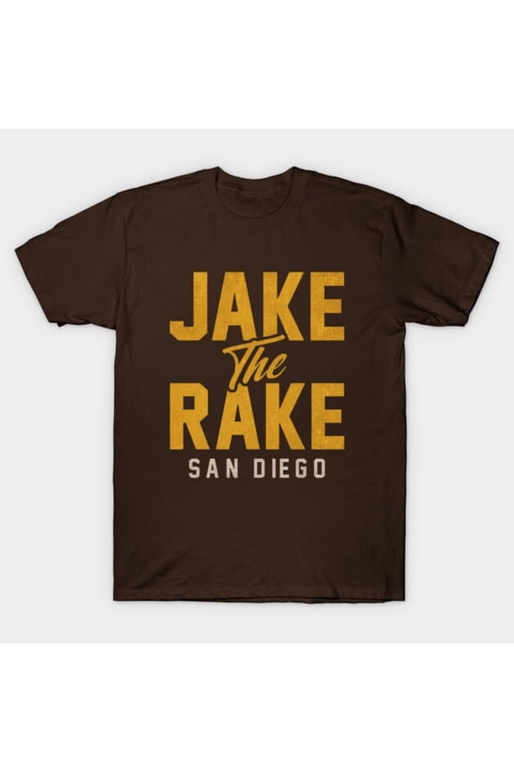 Jake The Rake Funny Baseball Nickname Graphic, H23084 T-Shirt, for Men and Women, Up to Size 5XL