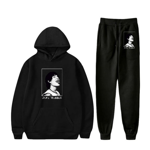 Jake Webber Hoodie Jogger Pant 2 Piece Sets Unisex Fashion Sweatpants 2 Piece Suit