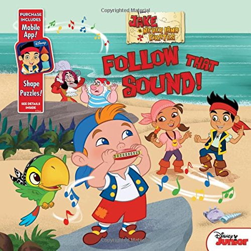 Pre-Owned Jake and the Never Land Pirates Follow That Sound! : Purchase Includes Mobile App for iPhone and iPad! Shape Puzzles! (Board book)