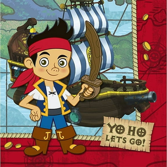Jake & the Never Land Pirates Disney Birthday Party Paper Luncheon Napkins