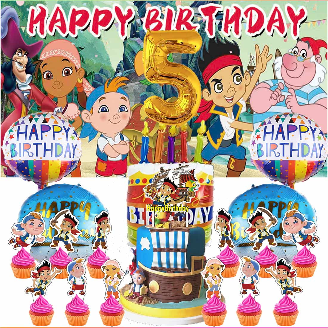jake-and-the-never-land-pirates-party-supplies-decor-5th-kit-balloons