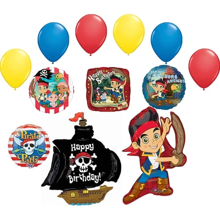 Jake and the Neverland Pirates Birthday Party Supplies Balloon Bouquet Decorations