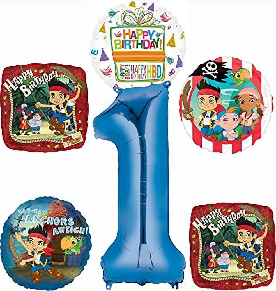 Jake and the Neverland Pirates Party Supplies 1st Birthday Balloon ...
