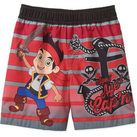 Jake and the Pirates Baby Toddler Boy Aye Aye Captain Swim Trunks
