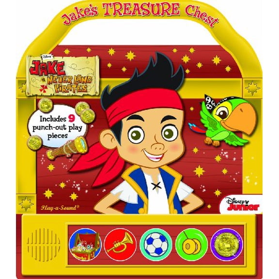 Pre-Owned Jake's Treasure Chest (Disney Jake and the Never Land Pirates Play-a-Sound Little Handle Book)