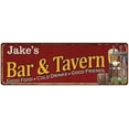 thumbnail image 1 of Jake's Bar and Tavern Red Chic Sign Man Cave Decor Gift 6x18 106180002068, 1 of 1