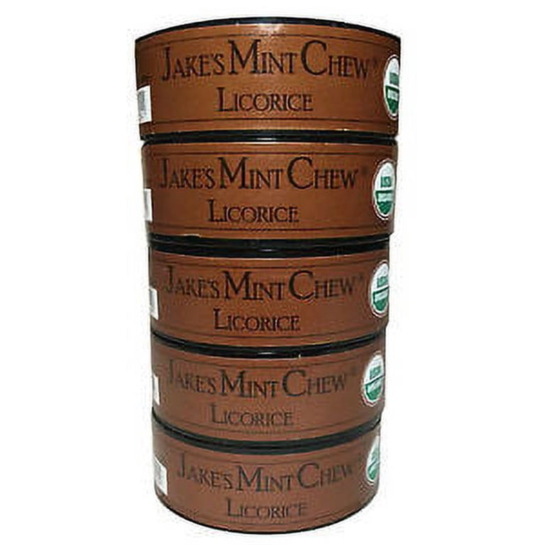 licorice chewing tobacco Jake's Mint Chew - Licorice - 5 pack - Tobacco & Nicotine Free!